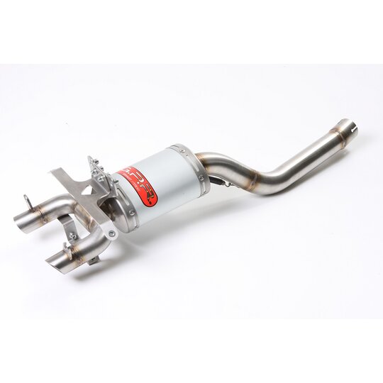 Koncovka výfuku Slip-on GPR ALLUMINIO GHOST Y.146.AO Silver Anodized including removable db killer and link pipe