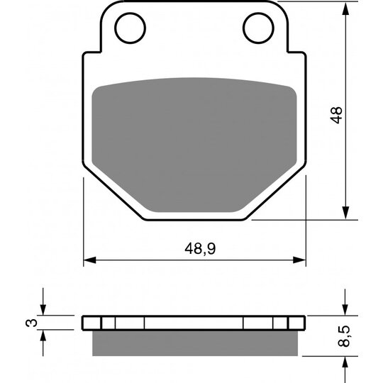 Brzdové obloženie GOLDFREN 344 AD  OFF-ROAD FRONT