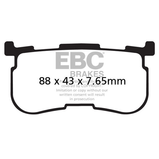 Brzdové obloženie EBC FA641/4HH