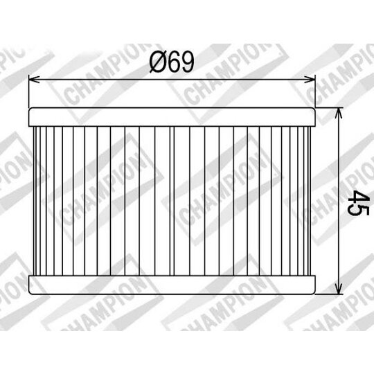 Olejový filter CHAMPION COF011 100609325