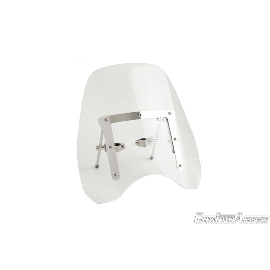 Plexi na motorku CUSTOMACCES CHOPPER CC0003W priehľadná
