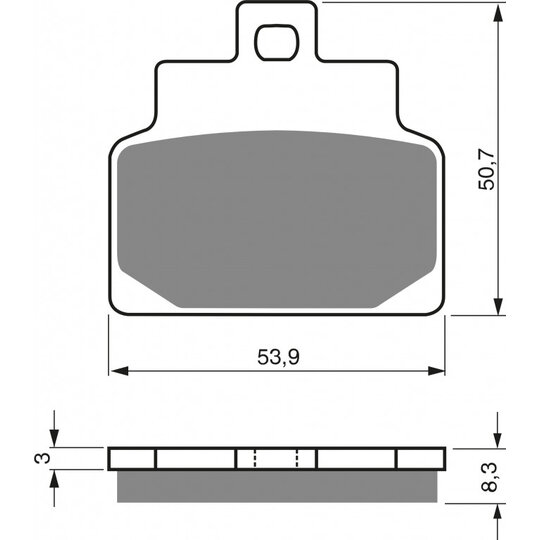 Brzdové obloženie GOLDFREN 170 S3