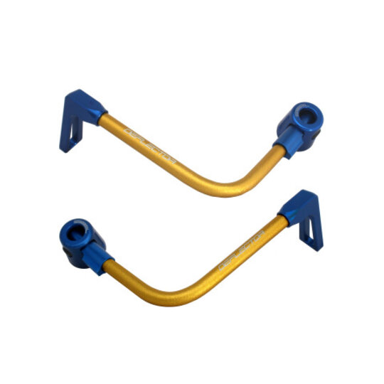 Lever guard ACCOSSATO with gold hose and joint right + left , aluminium