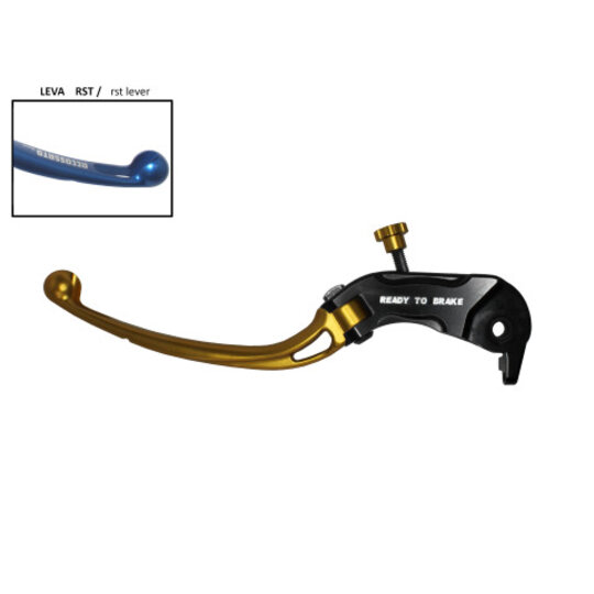 Páčky spojky ACCOSSATO aluminium, master cylinder zlatá