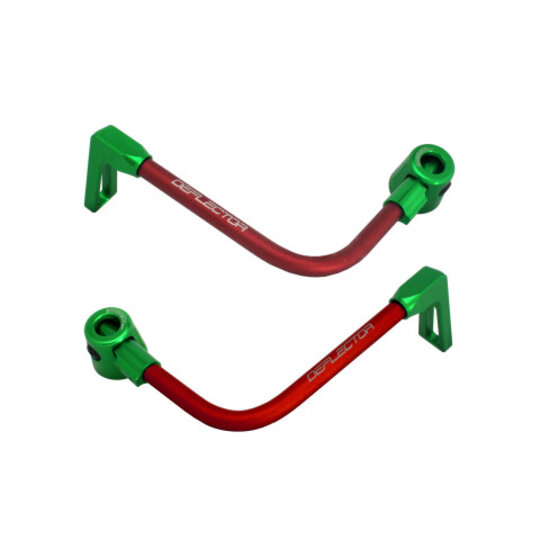 Lever guard ACCOSSATO with red hose and joint right + left , aluminium