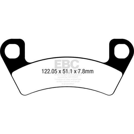 Brzdové obloženie EBC FA741R