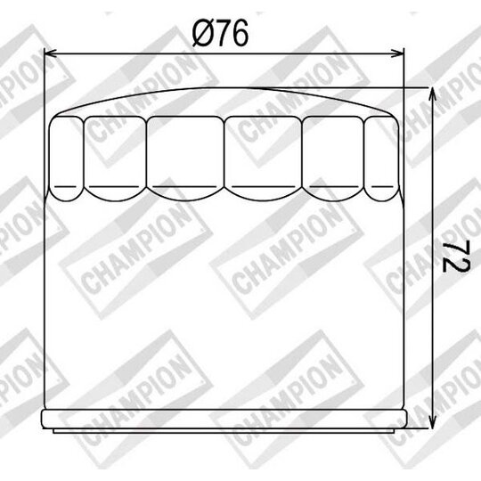 Olejový filter CHAMPION COF053 100609105