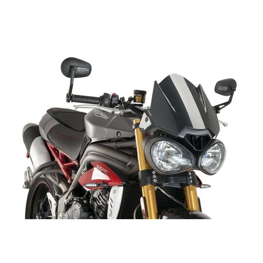 Plexi na motorku PUIG NEW. GEN SPORT 8929C karbónový vzhľad