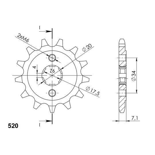 Reťazové koliečko SUPERSPROX CST-266:12
