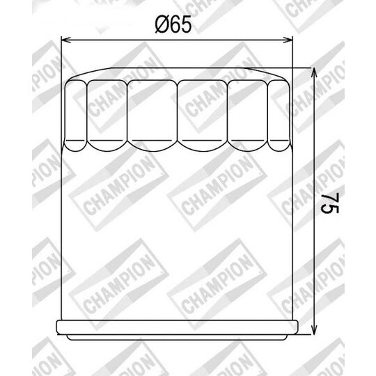 Olejový filter CHAMPION COF056 100609665