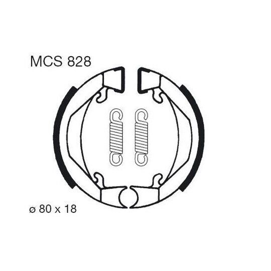 Brzdové čeľuste LUCAS MCS 828