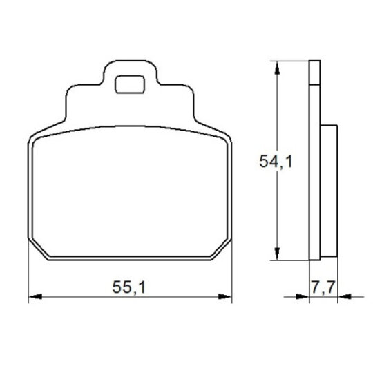 Brzdové obloženie ACCOSSATO AGPP161 OR