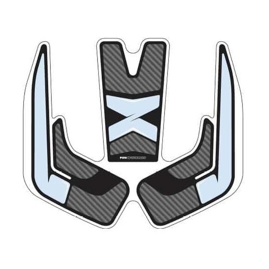 Tank pad PUIG SPECIFIC 9301C karbónový vzhľad s bočnou časťou