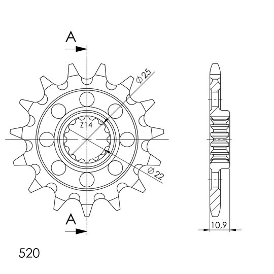 Reťazové koliečko SUPERSPROX CST-965:15 15T, 520