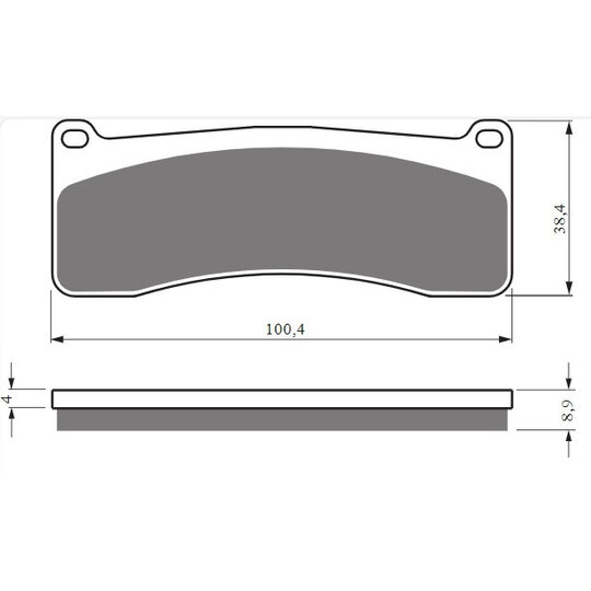 Brzdové obloženie GOLDFREN 438 S33 STREET FRONT