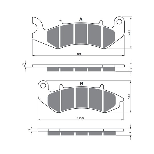 Brzdové obloženie GOLDFREN 394 AD