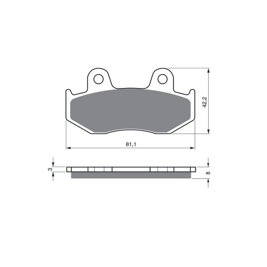 Brzdové obloženie GOLDFREN 102 AD
