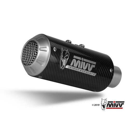 Výfuk kompletný 4x2x1 MIVV MK3 H.072.SM3C Karbón