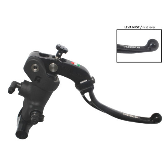 Radial brake master cylinder ACCOSSATO 19 x 20 with folding lever,black