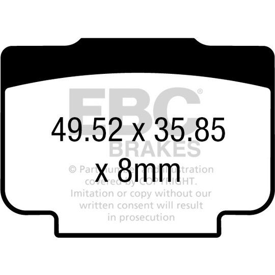 Brzdové obloženie EBC EPFA730HH
