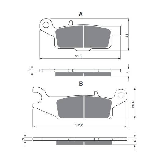 Brzdové obloženie GOLDFREN 253 AD