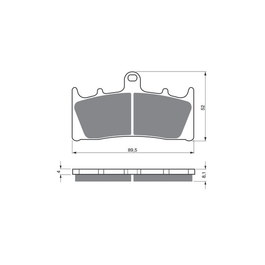 Brzdové obloženie GOLDFREN 039 AD