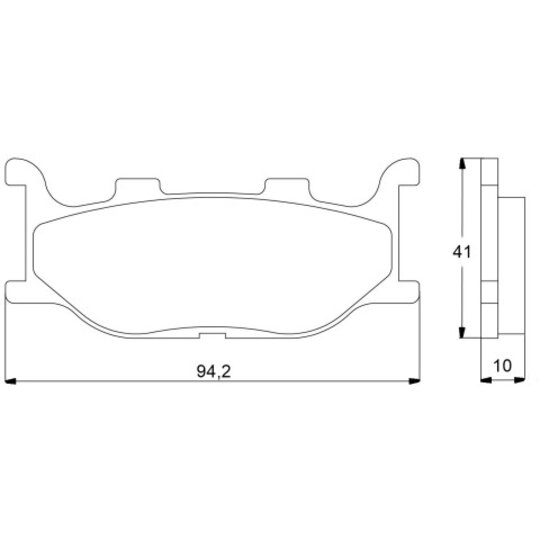 Brzdové obloženie ACCOSSATO AGPA22 OR