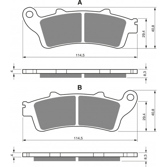 Brzdové obloženie GOLDFREN 178 AD  STREET