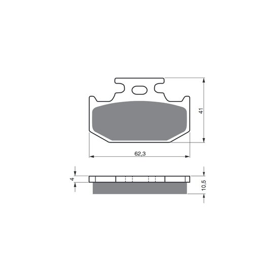 Brzdové obloženie GOLDFREN 100 S33 OFF-ROAD Zadná