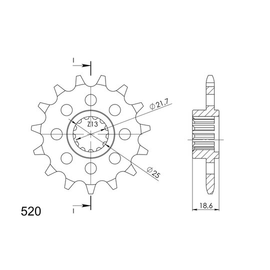 Reťazové koliečko SUPERSPROX CST-1538:15 15T, 520