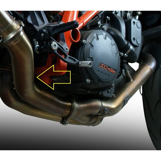 Decat pipe GPR KTM.79.1.DEC Brushed Stainless steel