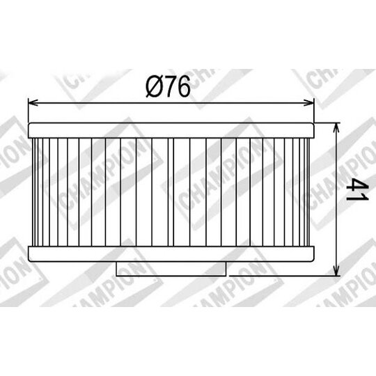 Olejový filter CHAMPION COF044 100609645