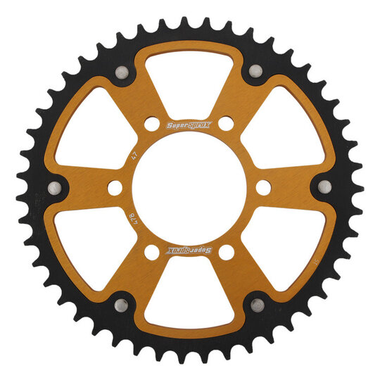 Reťazová rozeta SUPERSPROX STEALTH RST-478:47-GLD zlatá 47T, 520