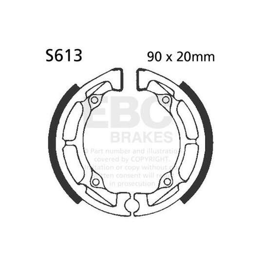 Brzdové čeľuste -sada EBC S613