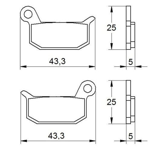 Brzdové obloženie ACCOSSATO AGPA159 OR