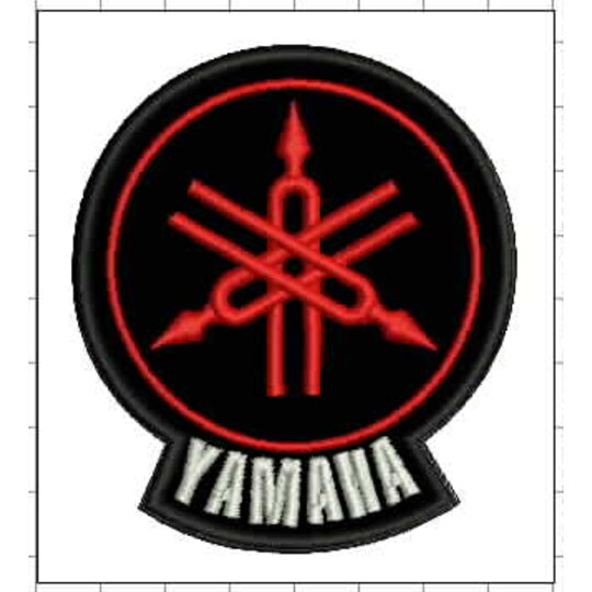 Nášivka Yamaha znak červený