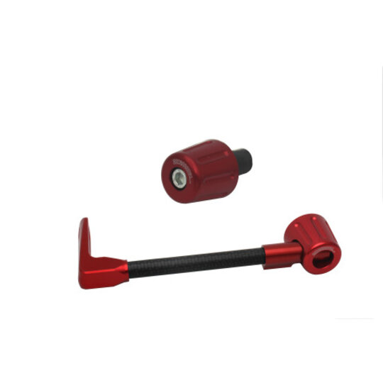 Lever guard ACCOSSATO with black hose and joint left, carbon