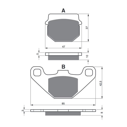 Brzdové obloženie GOLDFREN 042 S33 OFF-ROAD FRONT