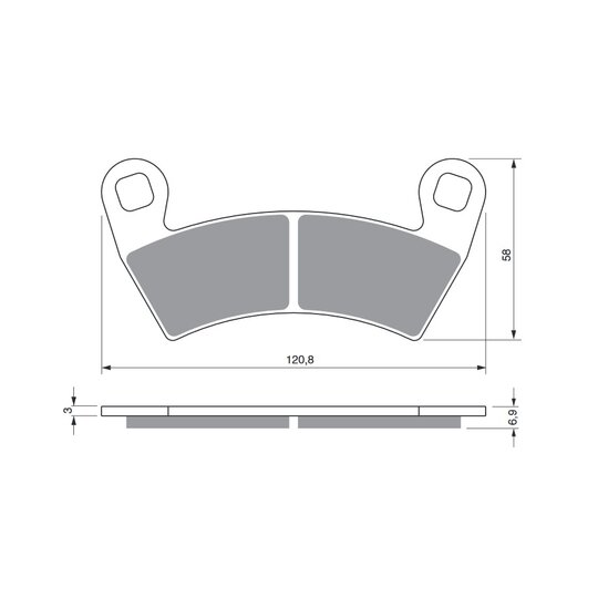 Brzdové obloženie GOLDFREN 313 K5