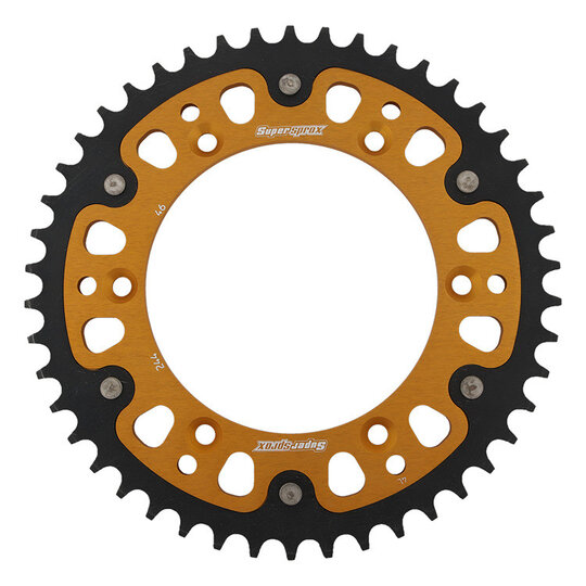 Reťazová rozeta SUPERSPROX STEALTH RST-244:46-GLD zlatá 46T, 520