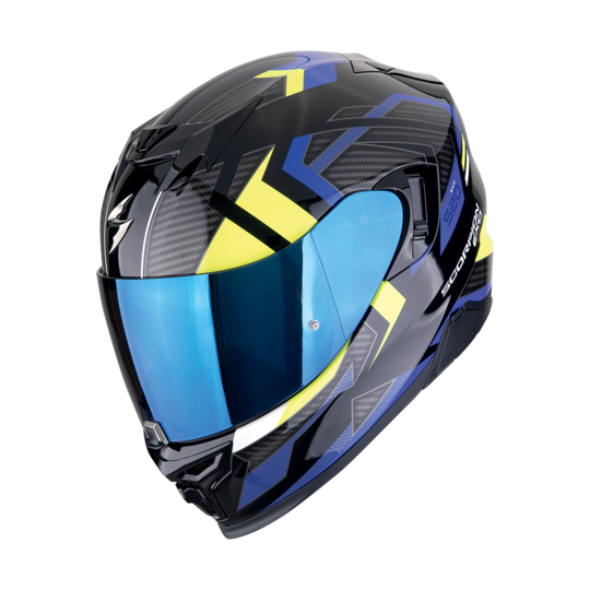 Scorpion prilba exo-520 evo air - sensus / black-blue-neon - 172-500-191-04