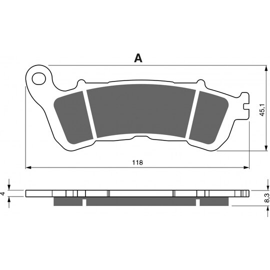 Brzdové obloženie GOLDFREN 257 S33 STREET FRONT