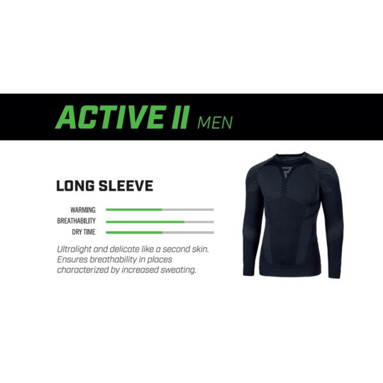 Rebelhorn - termo active ii pánsky vrch / čierne - Active2manvrch3