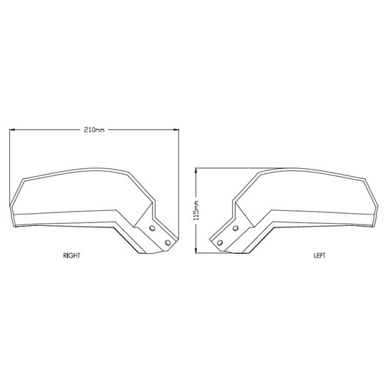 Chrániče páčiek PUIG EXTENSION 9727H dymové