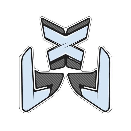 Tank pad PUIG SPECIFIC 8433C karbónový vzhľad s bočnou časťou