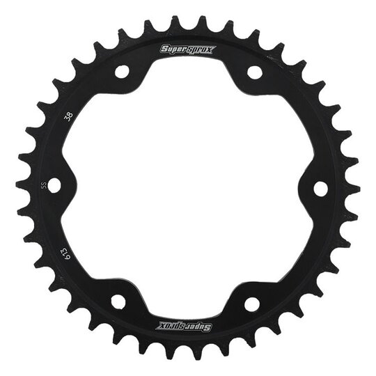 Reťazová rozeta SUPERSPROX RFE-613:38-BLK čierna 38T, 525