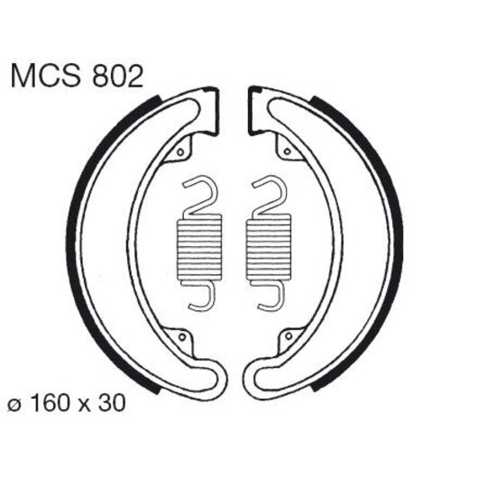 Brzdové čeľuste LUCAS MCS 802