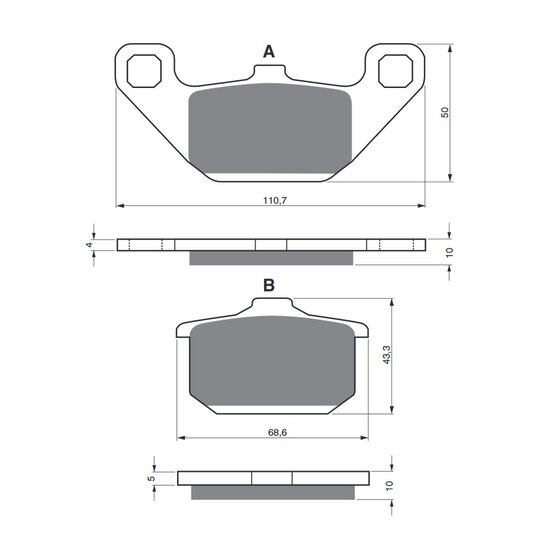 Brzdové obloženie GOLDFREN 037 AD  STREET