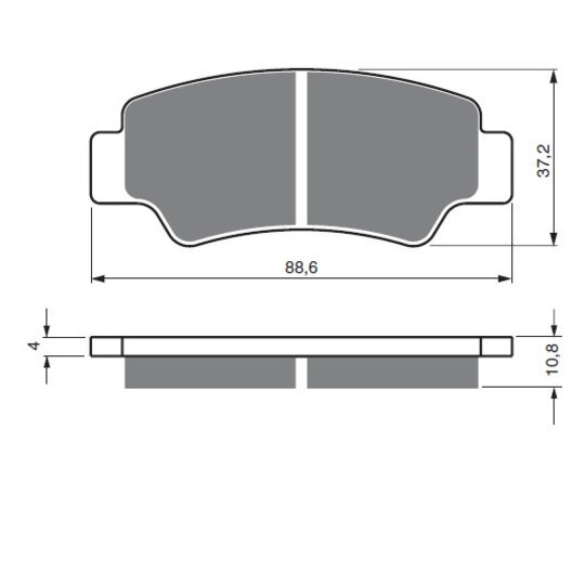 Brzdové obloženie GOLDFREN 390 S33 STREET FRONT