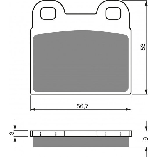 Brzdové obloženie GOLDFREN 166 AD  OFF-ROAD FRONT